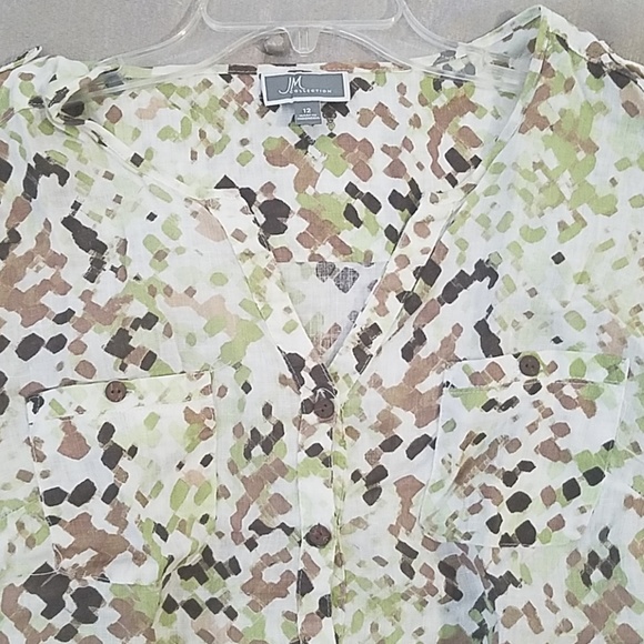 Linen button up blouse - Picture 2 of 7